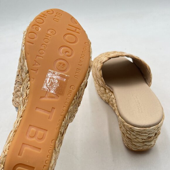 Women's Tan Woven Platform Sandals - Picture 5 of 7